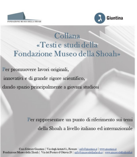 Collana Testi E Studi Della Fondazione Museo Della Shoah