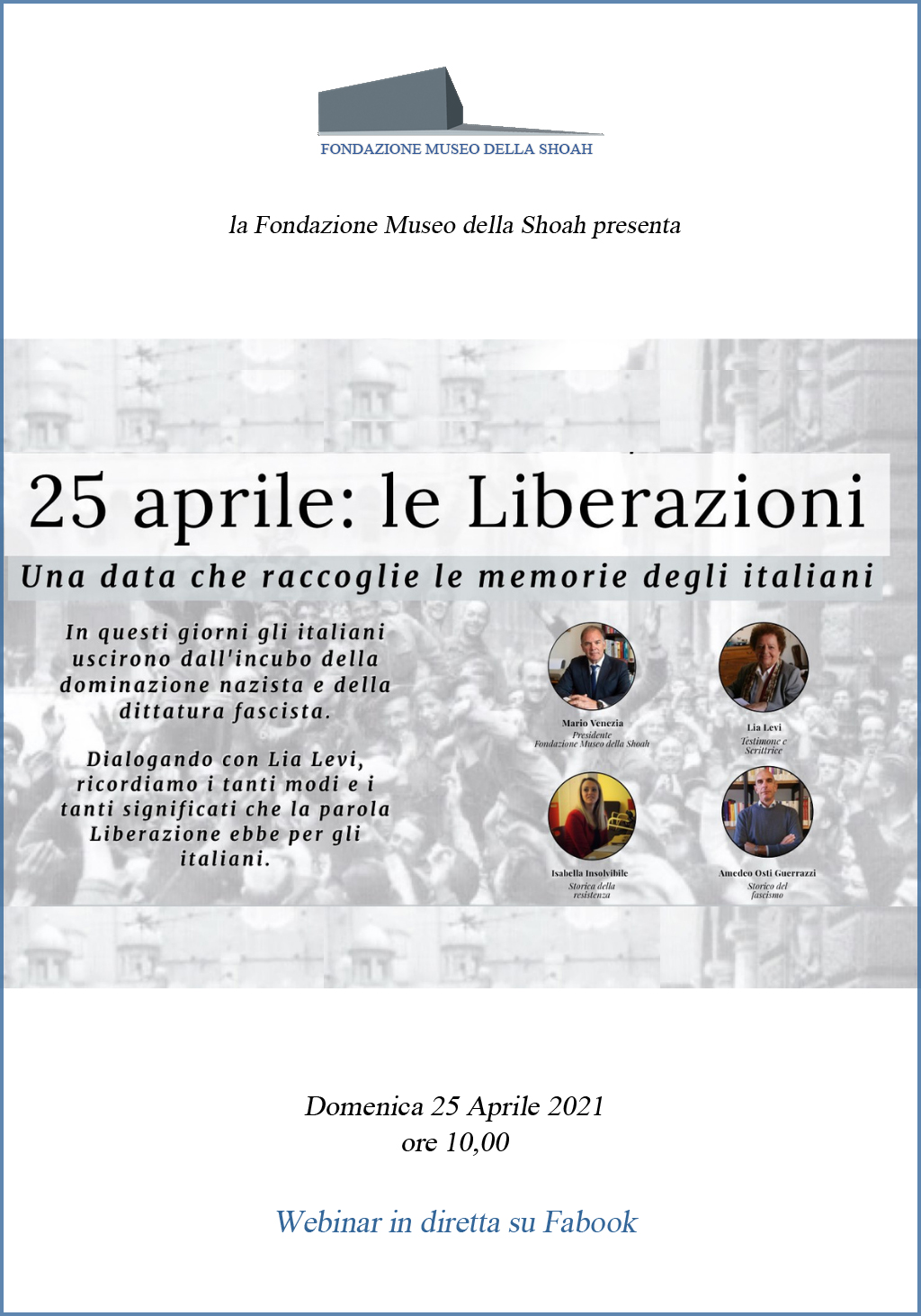 Webinar “25 Aprile – Le liberazioni”