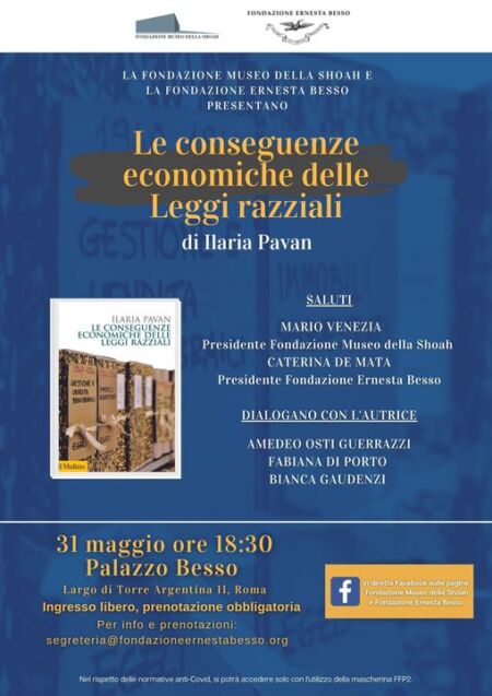 Presentazione libro “Le conseguenze economiche delle Leggi razziali”