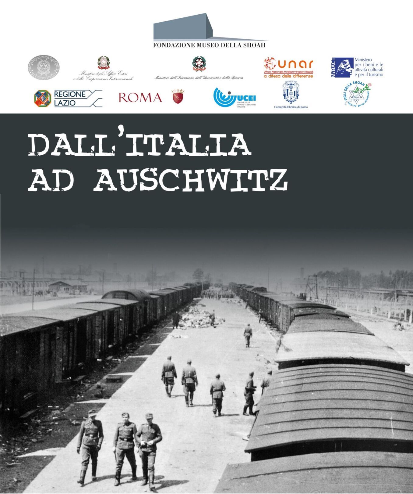 locandina mostra Dall'Italia ad Auschwitz