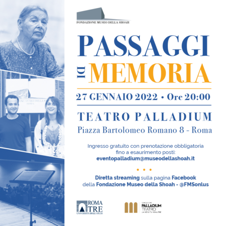 27 gennaio 2022 – Passaggi di Memoria
