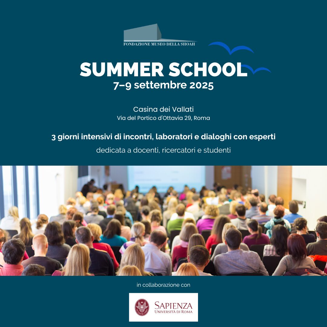 Summer School 2025 – Formazione gratuita sulla Shoah